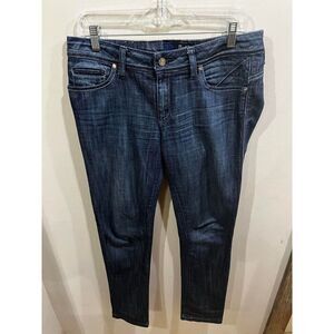Antik Denim Jeans Women 31 Straight Mid Rise Embroidered Witchcore Goth Dark Y2K